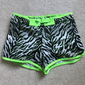 Neon Zebra Print Shorts